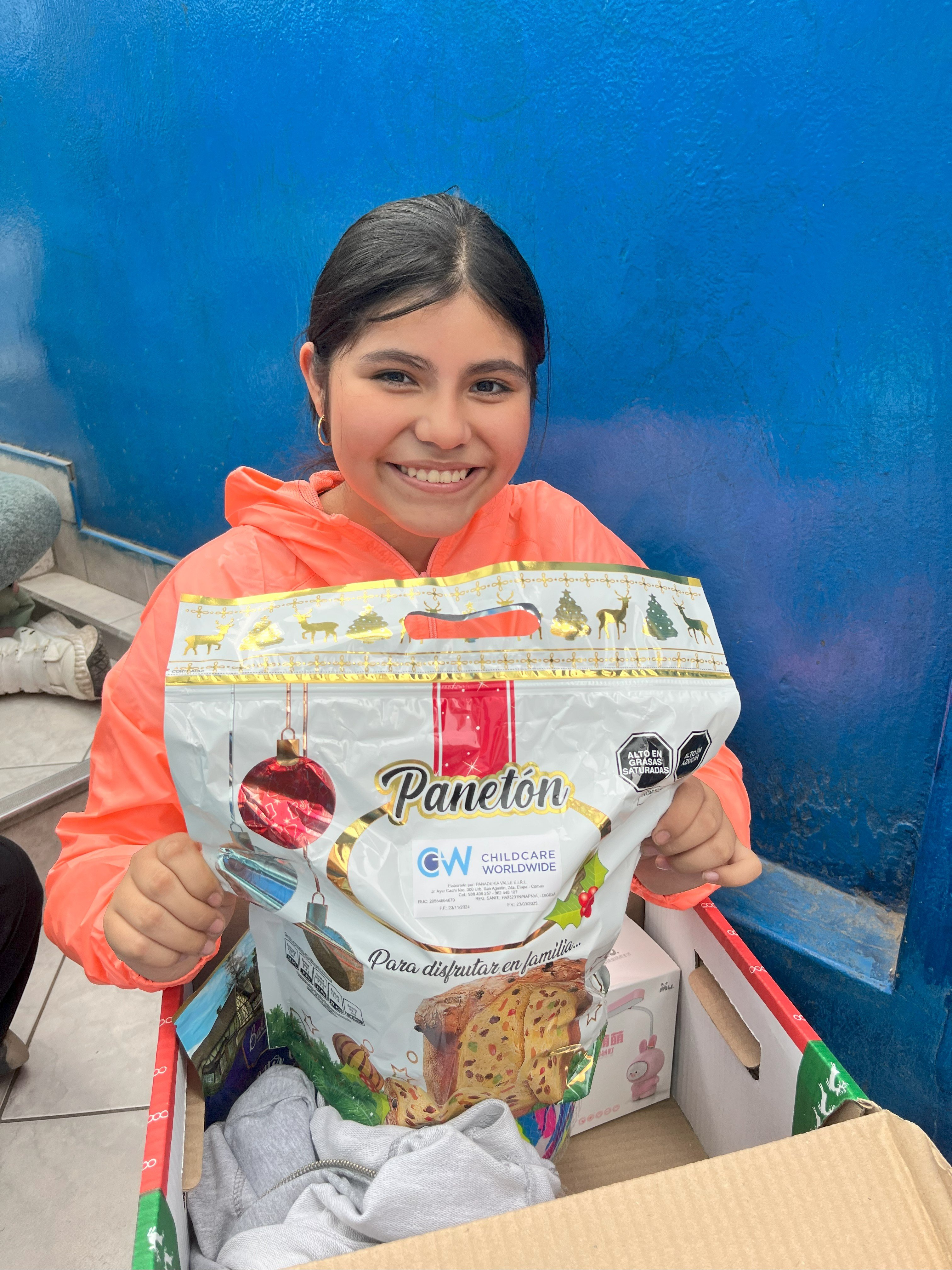 Daniella with her Love Pack